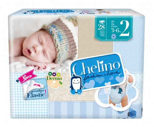 CHELINO FASHION & LOVE PAÑAL INFANTIL (T- 2 (3 - 6 KG) 28 PAÑALES)